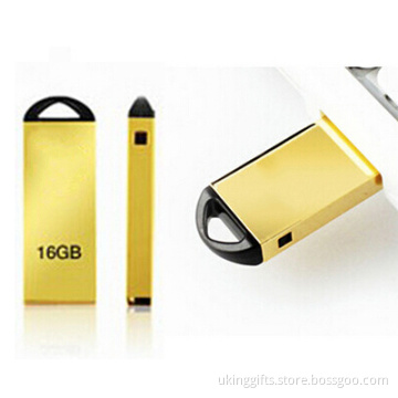 Golden Mini Metal USB Flash Pen Drive